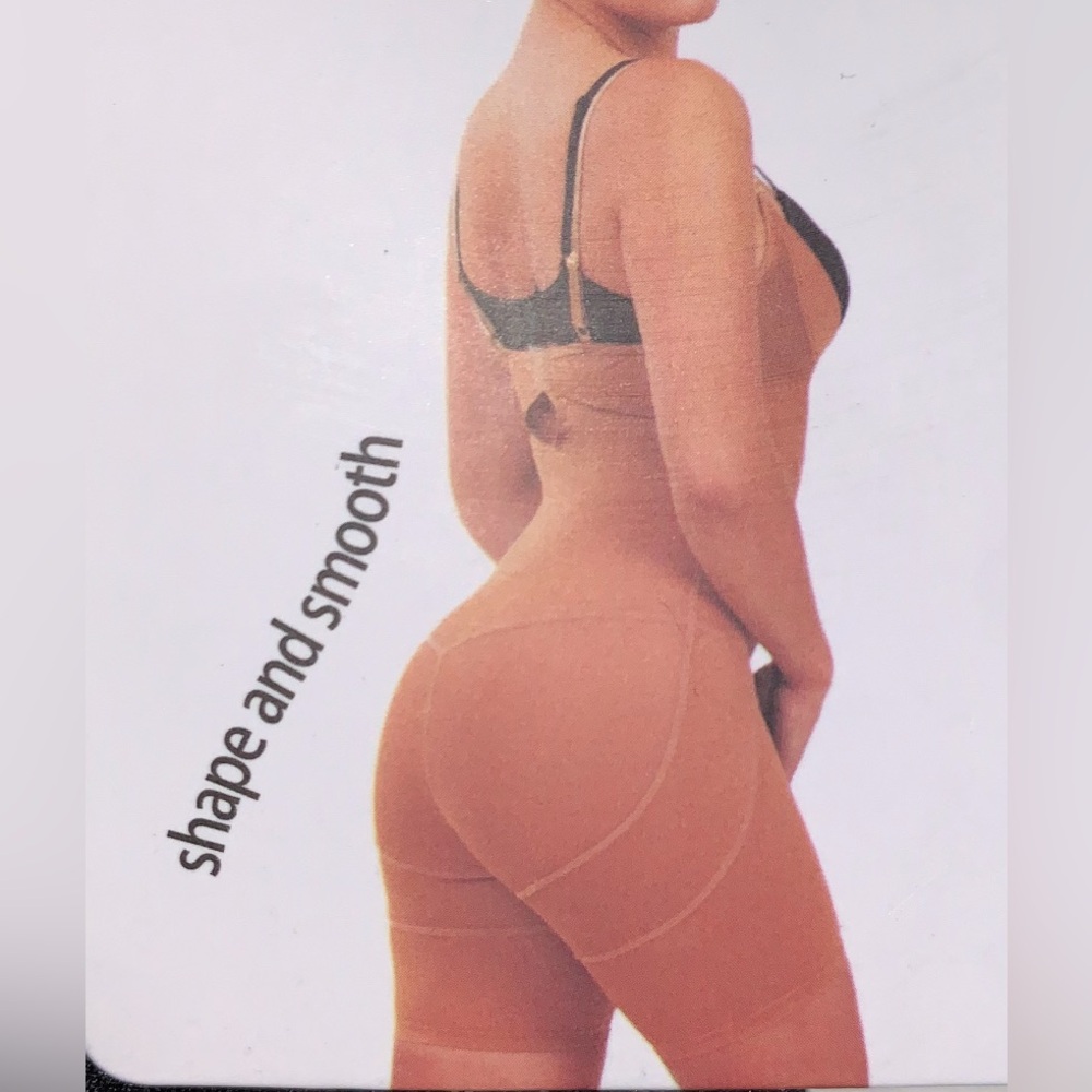 Black Shapewear Rachel Roy Butt Boosting Thigh Slimming Body Shaper